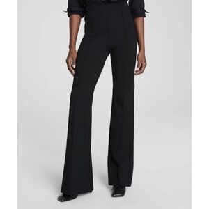 SPANX The Perfect Hi Rise Flare Pants Knit Ponte Black 20252R Womens Small